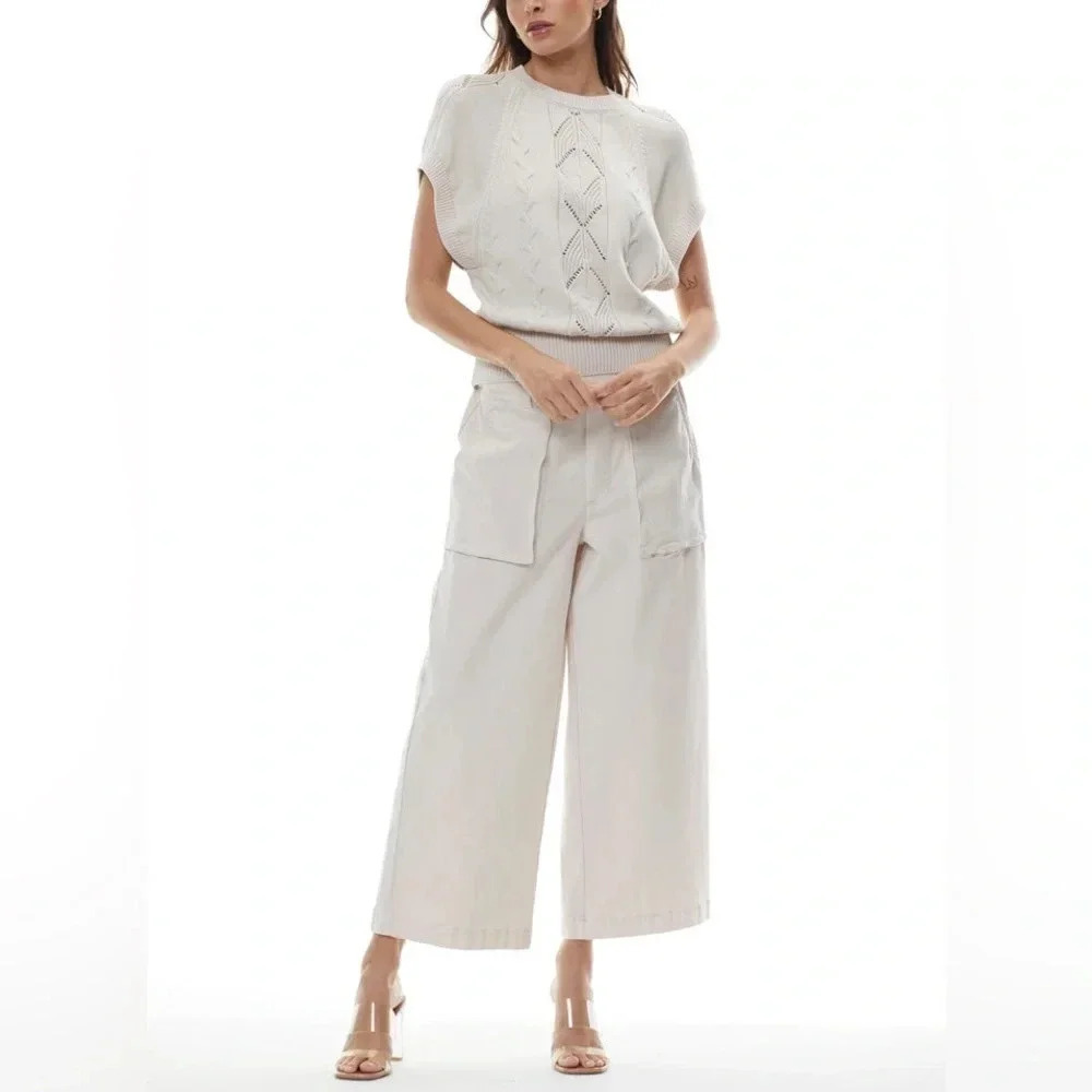 Young Fabulous & Broke Saidie Pants - Size M (US‎ 6-8) - White - NWT